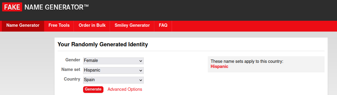 fakenamegenerator